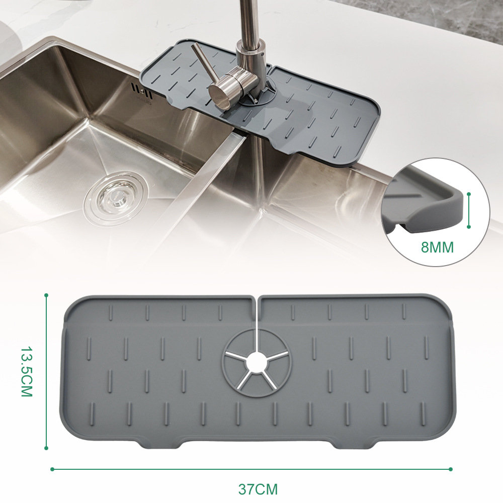 Amazon 3 Pack Silicone Sink Splash Guard Faucet Water Catcher Mat Dish Sponge Set Kitchen Sink Faucet Splash Catcher Drying Mat